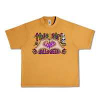 Peanut Butter this girl loves halloween Urban Heavy Tee - CowhideDigitalArt
