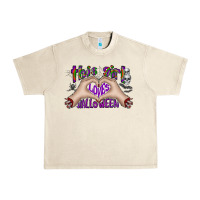 Sandshell this girl loves halloween Urban Heavy Tee - CowhideDigitalArt