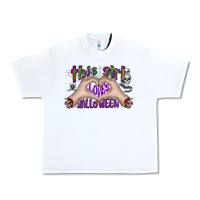 White this girl loves halloween Urban Heavy Tee - CowhideDigitalArt