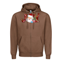 Chestnut joy christmas santa Zipper Hoodie - AdoDesignShop