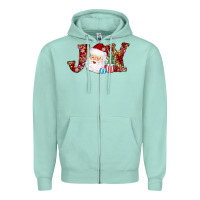Seafoam joy christmas santa Zipper Hoodie - AdoDesignShop
