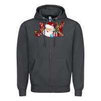 Smoke joy christmas santa Zipper Hoodie - AdoDesignShop