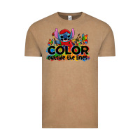 Vintage Coffee color outside the lines autism stitch Vintage Tee - Zillion Design Studio
