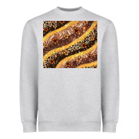 Heather Grey melanin leopard glitter Heavyweight Sweatshirt - Zillion Design Studio