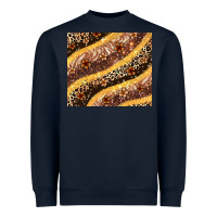 Navy melanin leopard glitter Heavyweight Sweatshirt - Zillion Design Studio