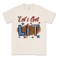 Natural let's get lit 1 Classic Tee - BundleAndBundleShop