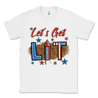 White let's get lit 1 Classic Tee - BundleAndBundleShop