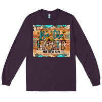 Plum be the light matthew 5 14 Long Sleeve Tee - JahusDesignShop