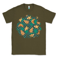 Army Green christmas gingerbread cookies patch Classic Tee - BundleAndBundleShop