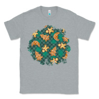 Heather Grey christmas gingerbread cookies patch Classic Tee - BundleAndBundleShop
