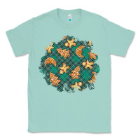 Seafoam christmas gingerbread cookies patch Classic Tee - BundleAndBundleShop