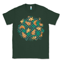 Sports Green christmas gingerbread cookies patch Classic Tee - BundleAndBundleShop