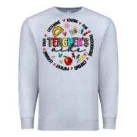 Heather Grey teachers aide Premium Sweatshirt - MaliasSmallBusiness