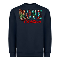 Navy christmas love boots Heavyweight Sweatshirt - RanaPortraitStore