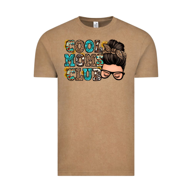Cool Moms Club Messy Bun Vintage Tee by Zillion Design Studio | Teevron