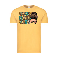 Vintage Mustard cool moms club messy bun Vintage Tee - Zillion Design Studio