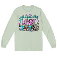Matcha just a girl who loves crafting Long Sleeve Tee - AdoDesignShop