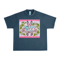 Midnight Navy happy easter bunny Urban Heavy Tee - BarkalooDesign