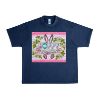 Navy happy easter bunny Urban Heavy Tee - BarkalooDesign