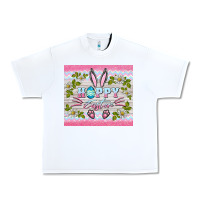 White happy easter bunny Urban Heavy Tee - BarkalooDesign