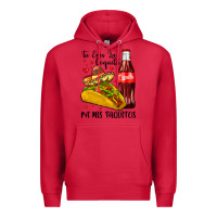 Cardinal tu eres la coquita pa mis taquitos Premium Hoodie - LillyAllenDesigns