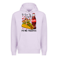 Lilac tu eres la coquita pa mis taquitos Premium Hoodie - LillyAllenDesigns