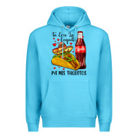 Ocean Blue tu eres la coquita pa mis taquitos Premium Hoodie - LillyAllenDesigns