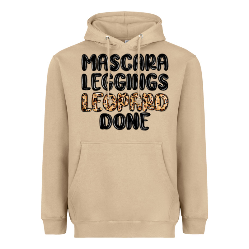 Mascara Leopard Done Heavyweight Hoodie by MaliasSmallBusiness | Teevron