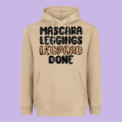 Mascara Leopard Done Heavyweight Hoodie Designed By Maliassmallbusiness