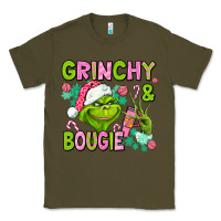 Army Green christmas characters and bougie Classic Tee - AdoDesignShop