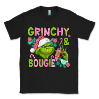 Black christmas characters and bougie Classic Tee - AdoDesignShop