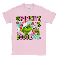 Bubblegum Pink christmas characters and bougie Classic Tee - AdoDesignShop