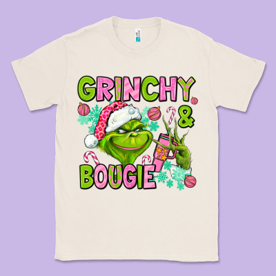 Christmas Characters And Bougie Classic Tee Designed By Adodesignshop