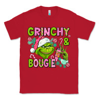 Red christmas characters and bougie Classic Tee - AdoDesignShop