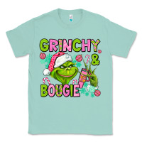 Seafoam christmas characters and bougie Classic Tee - AdoDesignShop