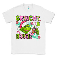 White christmas characters and bougie Classic Tee - AdoDesignShop