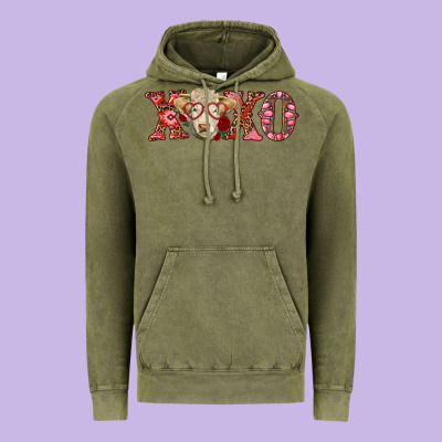 Xoxo Charolais Cow Vintage Hoodie Designed By Ranaportraitstore