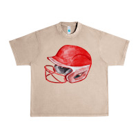 French Oak red softball helmet fa element Urban Heavy Tee - FaDigitalArtStudio