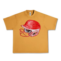 Red Softball Helmet Fa Element Urban Heavy Tee | Teevron