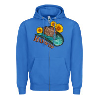 True Royal howdy leopard tooled leather hat Zipper Hoodie - AdoDesignShop