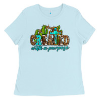 Baby Blue created with a purpose Ladies Tee - AdoDesignShop