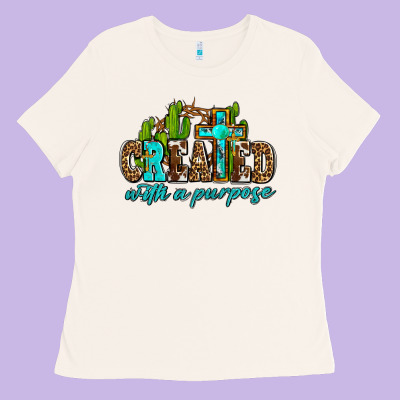 Created With A Purpose Ladies Tee Designed By Adodesignshop