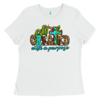 White created with a purpose Ladies Tee - AdoDesignShop