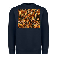 Navy melanin butterfly Heavyweight Sweatshirt - Zillion Design Studio