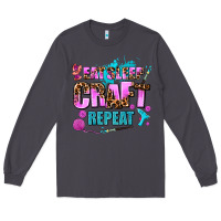 Smoke eat sleep craft repeat Long Sleeve Tee - AdoDesignShop