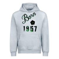 Heather Grey Born In 1957 Urban Hoodie - Bettercallsaul
