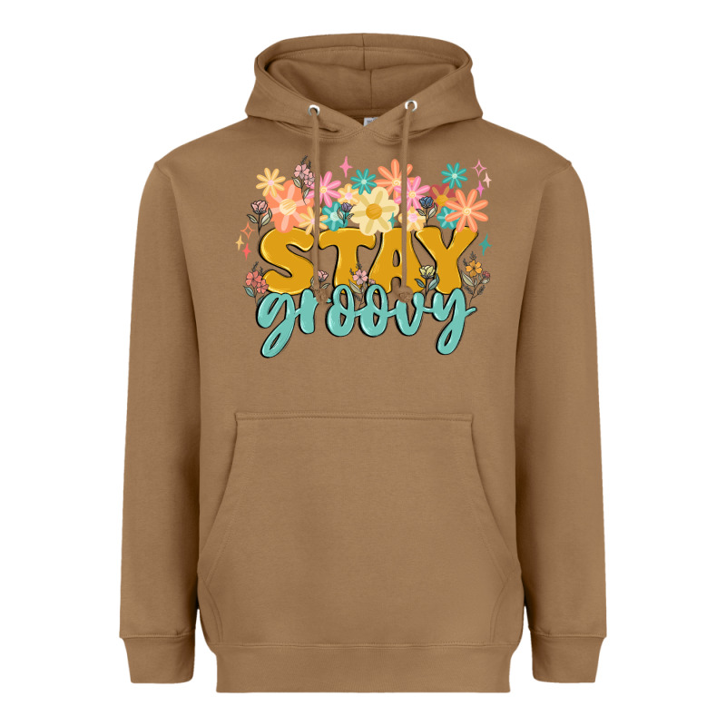 Stay Groovy Heavyweight Hoodie by MaliasSmallBusiness | Teevron