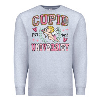 Heather Grey cupid university Premium Sweatshirt - MaliasSmallBusiness