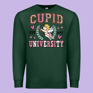 Cupid University Premium Sweatshirt Designed By Maliassmallbusiness