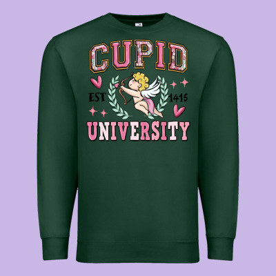 Cupid University Premium Sweatshirt Designed By Maliassmallbusiness